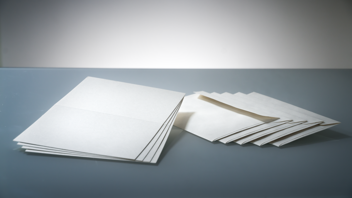 DIN A5 Hanfpapier Set: Klappkarte mit Kuvert | Hanf-Papier | Produkte | BayHAG